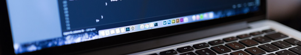 Code on Laptop Computer