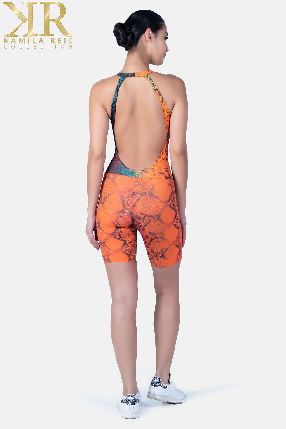 الصورة المصغرة: Colorful Snake Short Jumpsuit