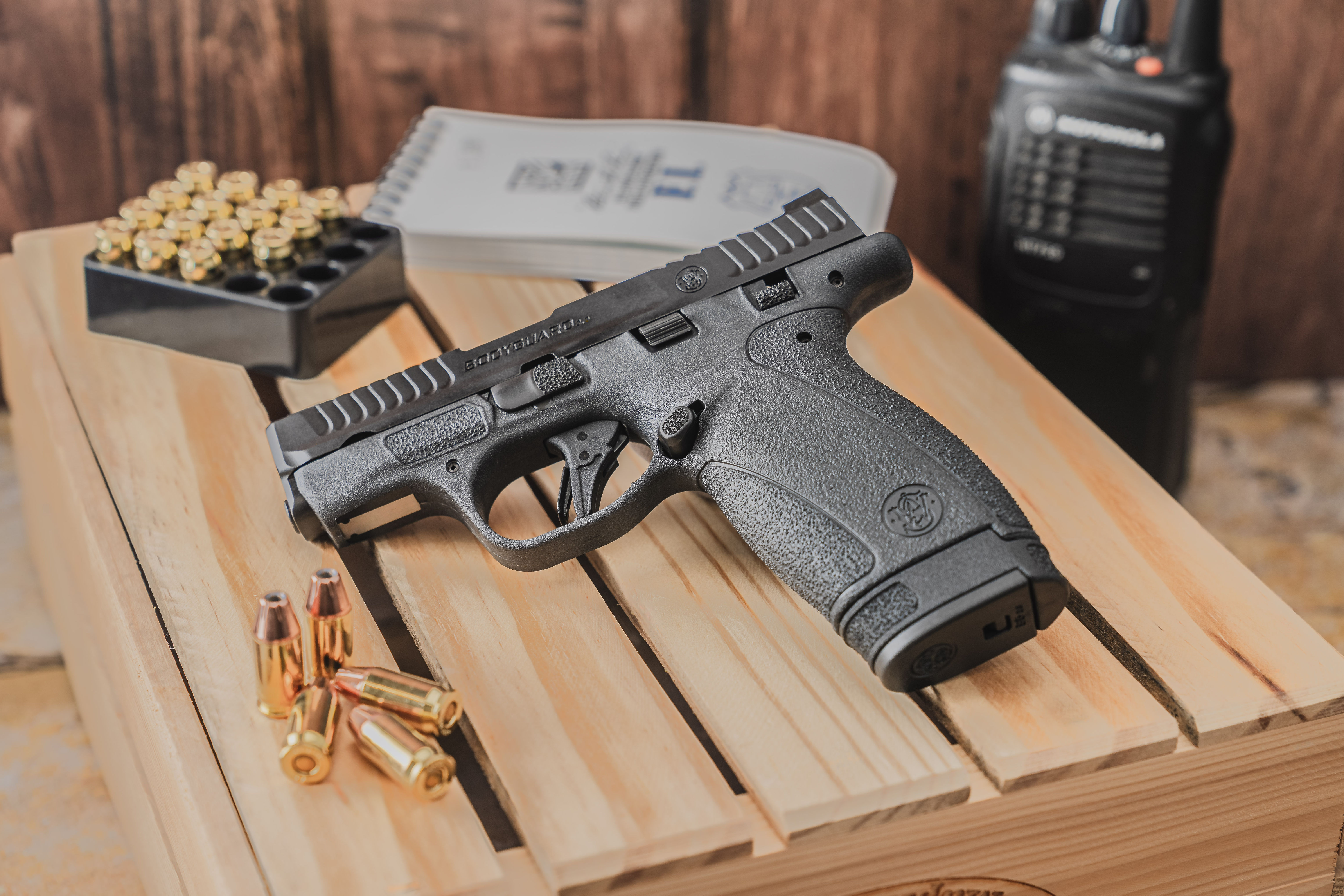 Smith & Wesson Bodyguard 2.0 on a box side view