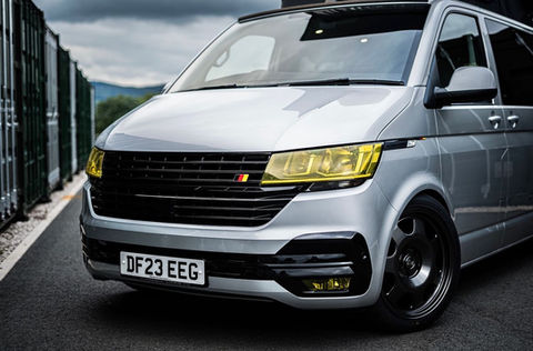 camper conversion; vw camper conversion; bespoke campervan; bespoke campervan interiors; custom design camper; vw transporter camper; dub alchemy; high end campervan; high end day van; day van; silver camper