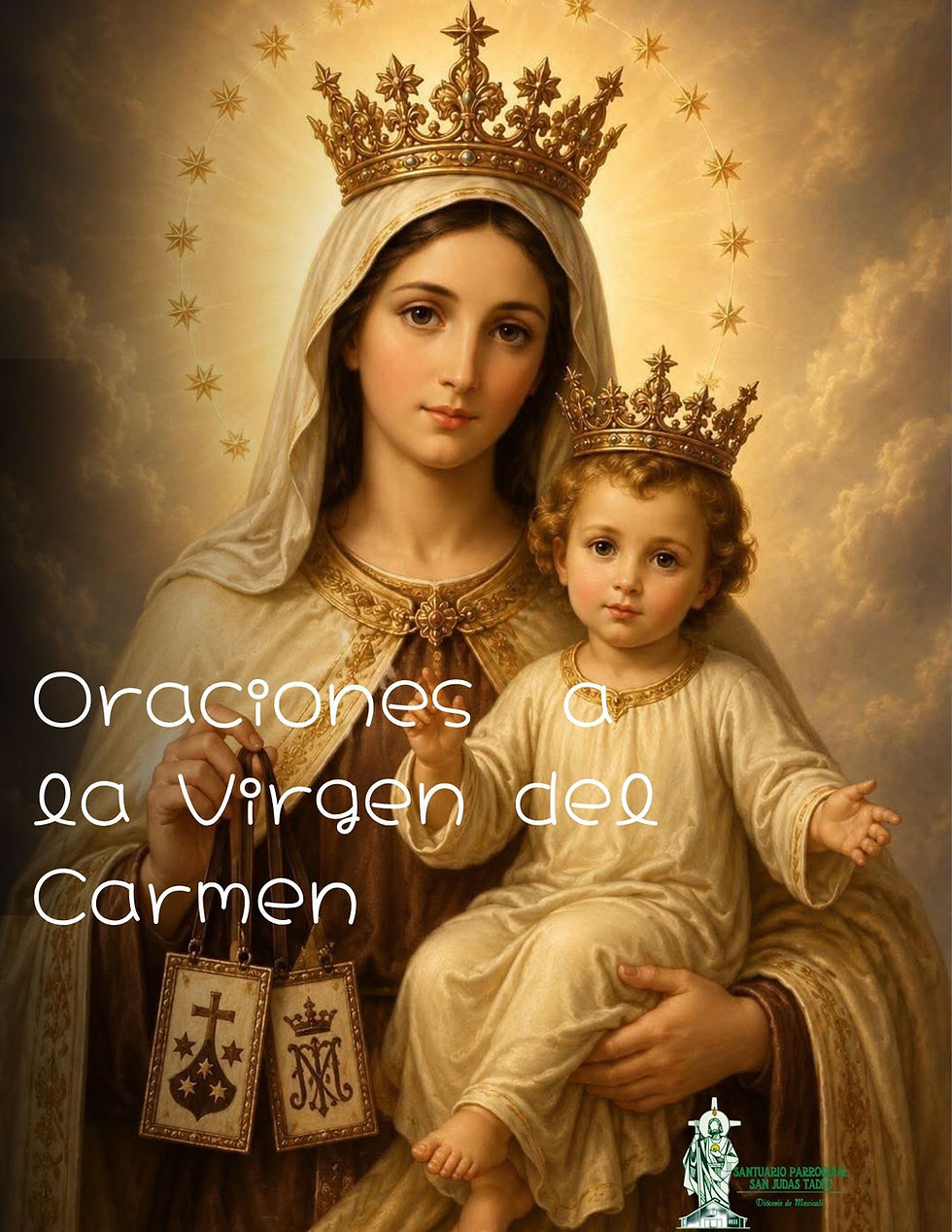 Oraciones a la virgen Del Carmen