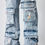 Thumbnail: ROMWE MEN Street Life Men's Splatter Print Layered Flared Cargo Jeans
