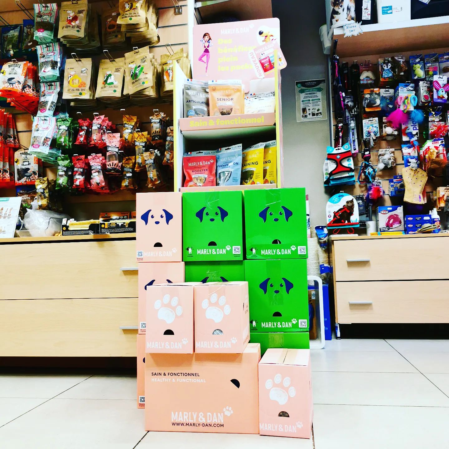 differentes marques de friandises vendu à la boutique