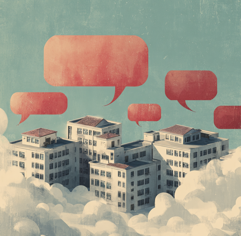 Several schools yet no shared language. The infrastructure exists; the conversation is still waiting to begin.