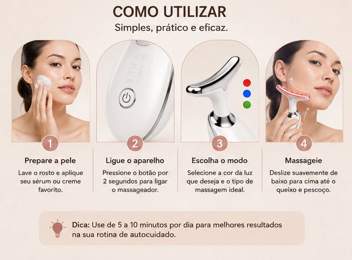 Miniatura: Massageador Facial Elétrico