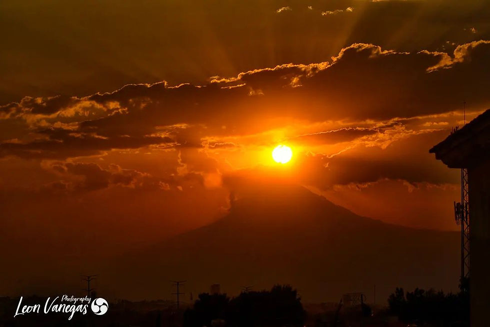 Atardecer en la ciudad de puebla foto tomada por #leonvanegasphotographydesde Bosques San Sebastián