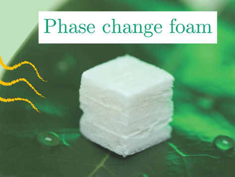 Cellulose foams as scalable templates for phase change materials