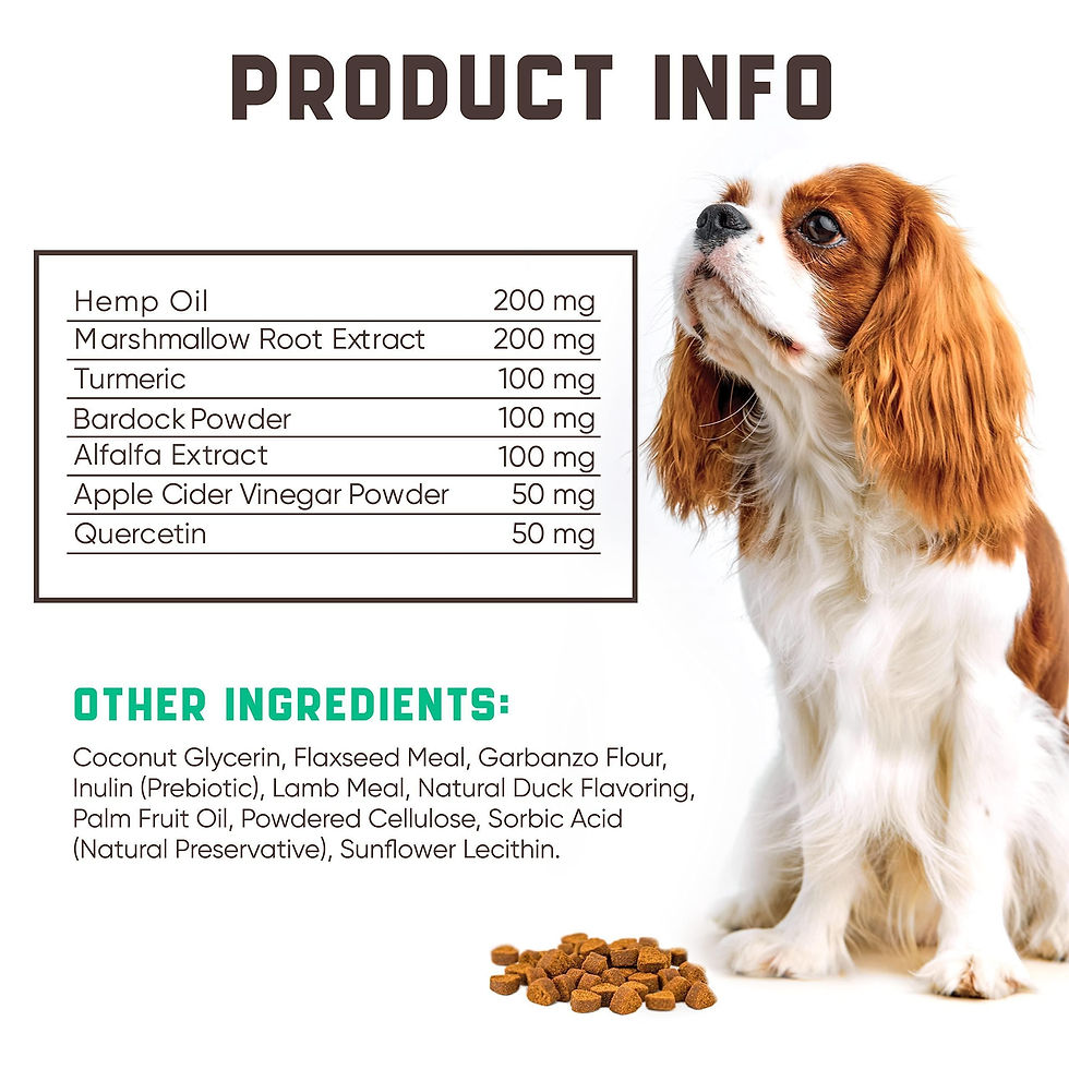 Thumbnail: Natural Dog Allergy Chews with Omega Probiotics Apple Cider Vinegar 180 Chews