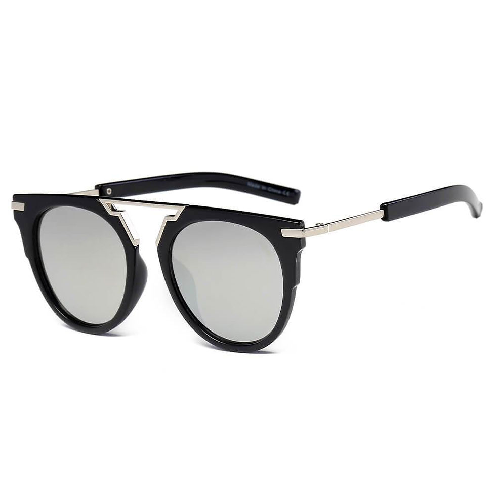 Miniatura: HANOVER | Unisex Fashion Brow-Bar Round Sunglasses