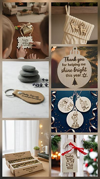 christmas ornaments, santa says six seven, personalised keyring, board, pens, pregnancy reveal,  unique gift ideas for any occasion leeds