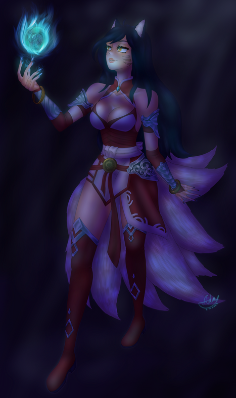 Ahri (League of Legends) Fanart