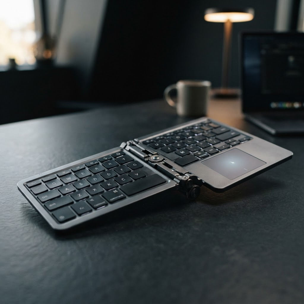 Foldable Bluetooth Keyboard with Touchpad