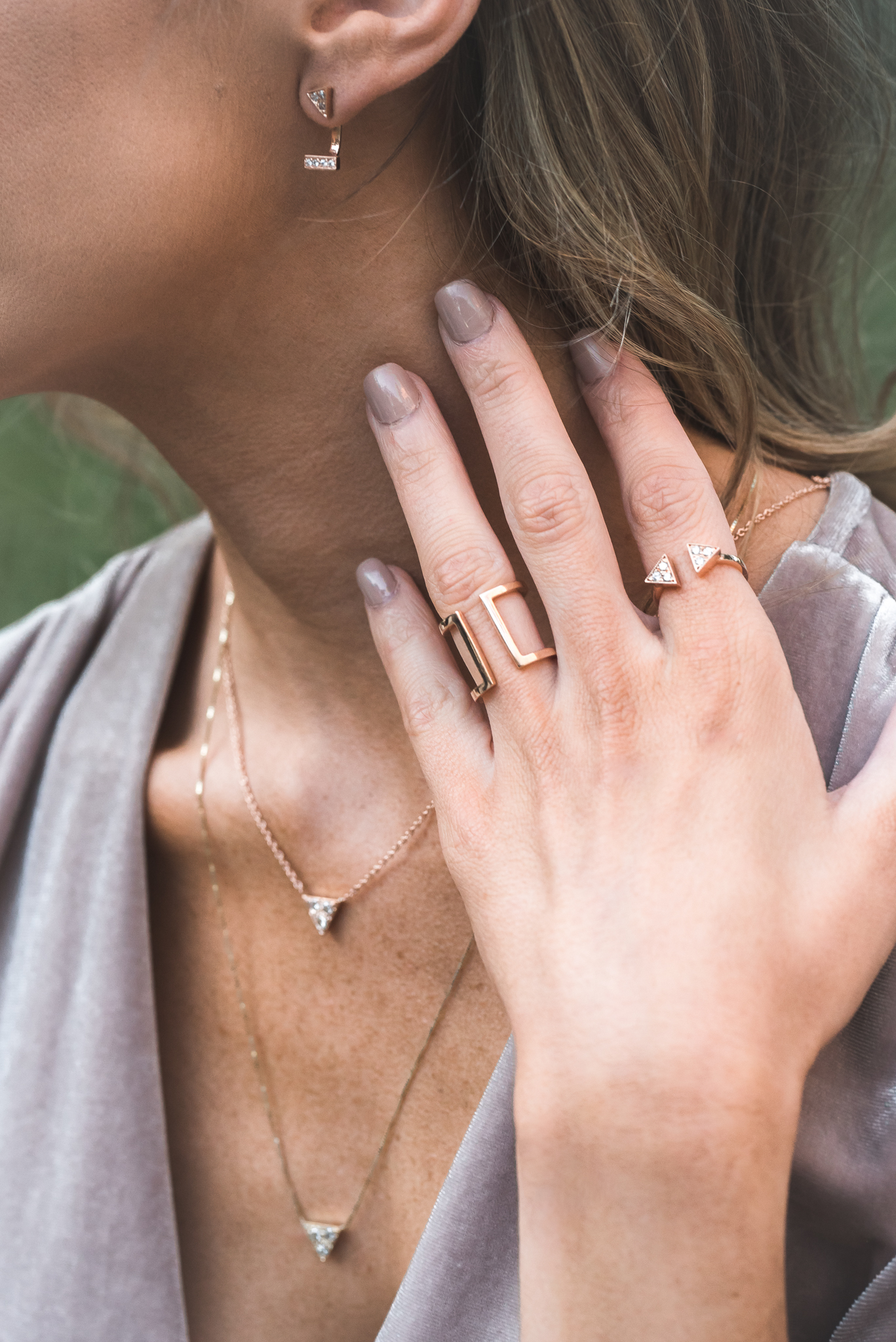 Rose gold rings