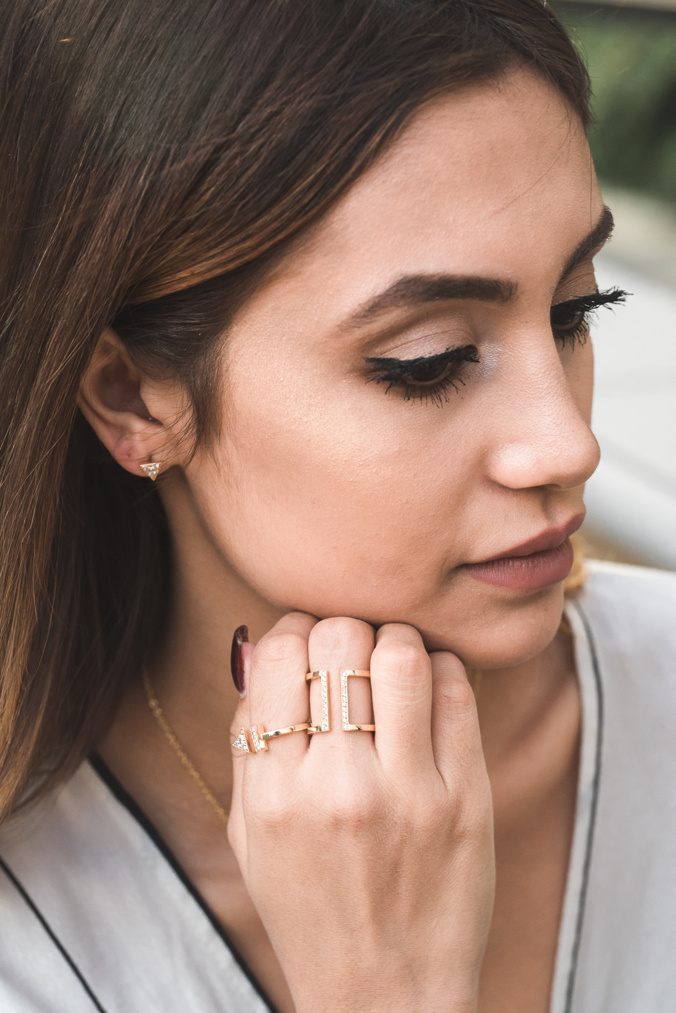 Yellow gold rings