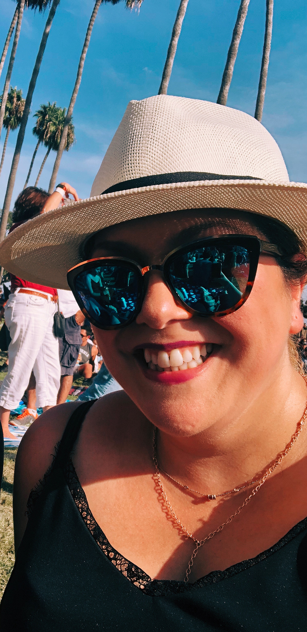 Me sporting my Panama hat at Ohana Fest in Dana Point this past September