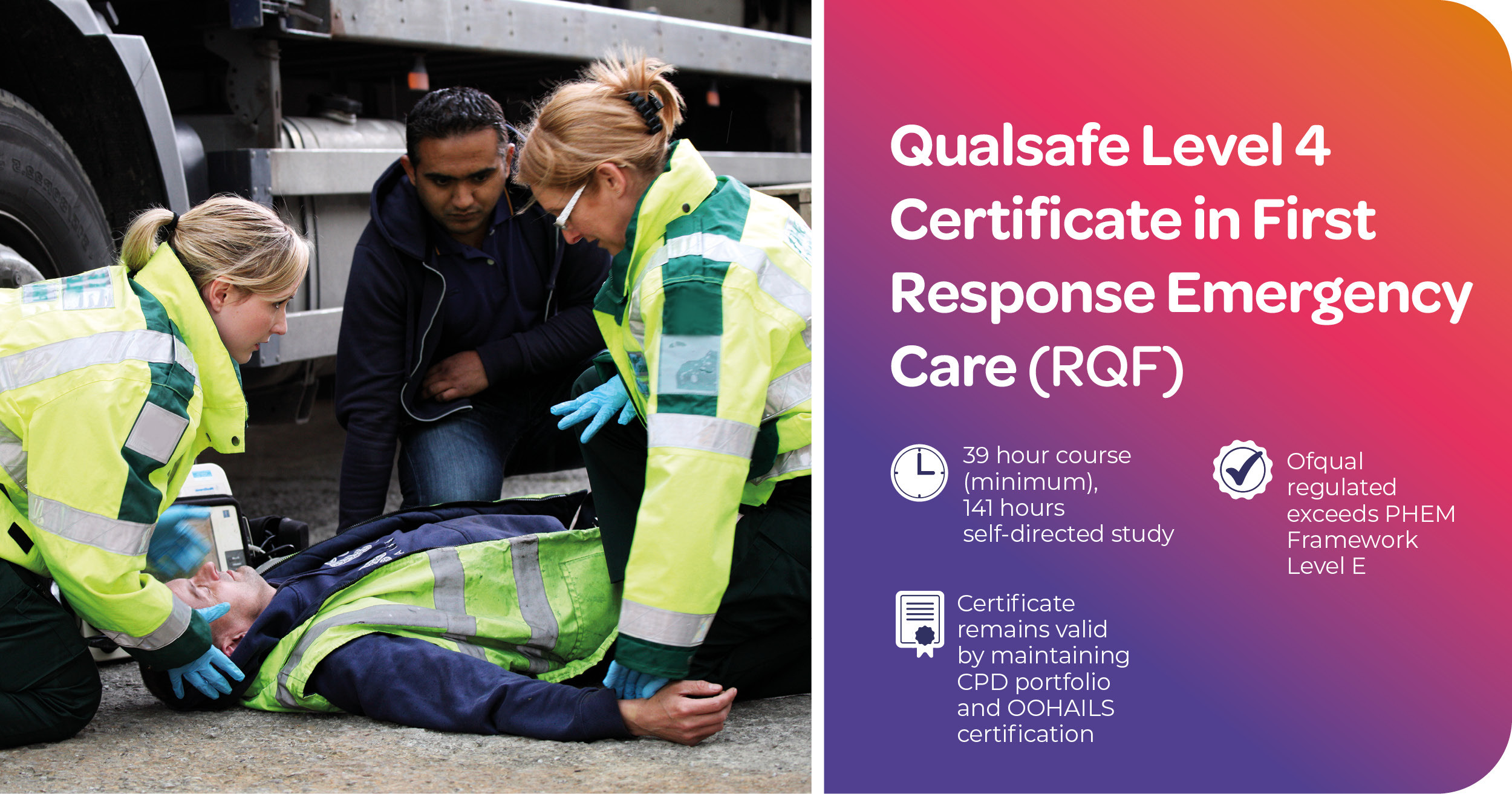 First Response Emergency Care - Level 4 | Train Direct