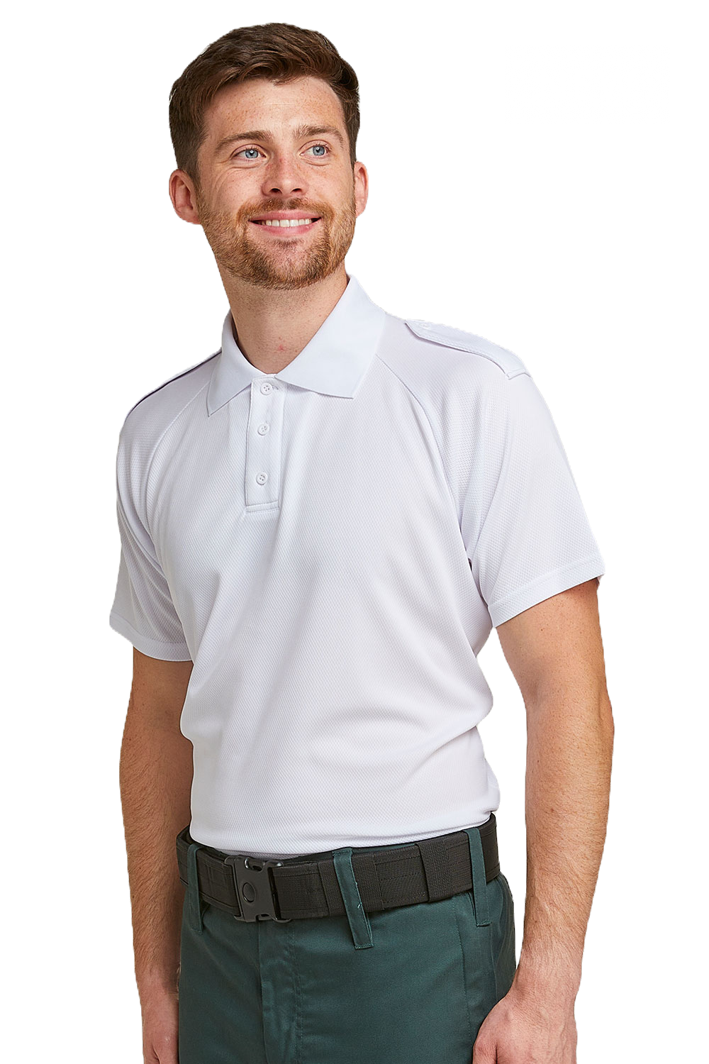 Responder Wicking Polo Shirt - White