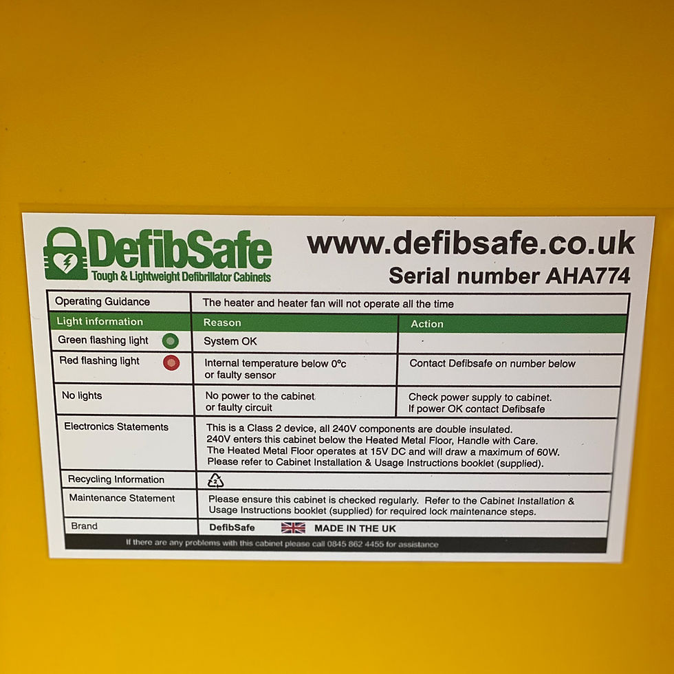 Thumbnail: Defibsafe 2 Secure Outdoor Defibrillator Cabinet Locked