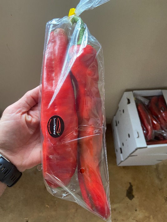 Red Sweet Palermo Peppers for sale from Taaibosch Organics