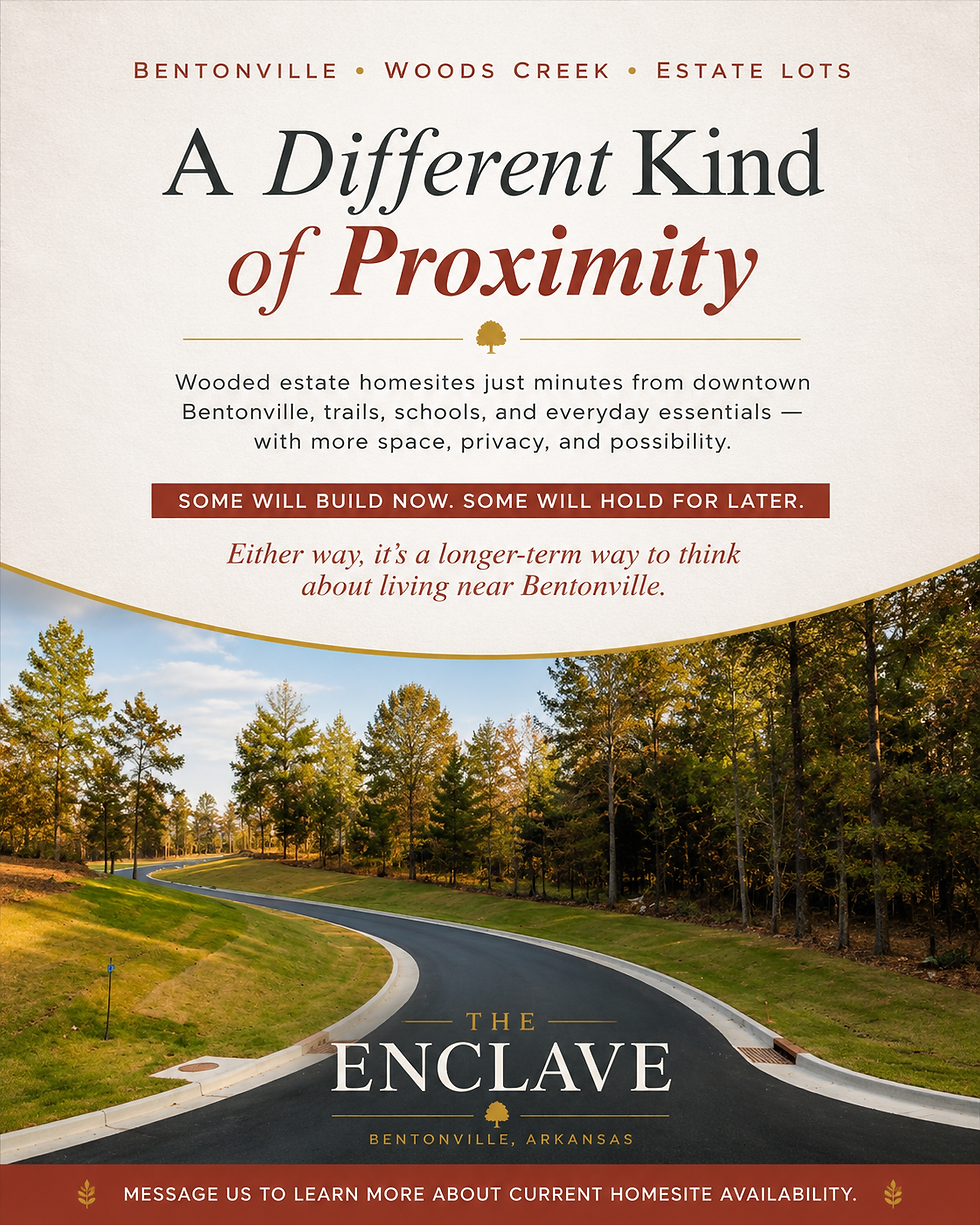 The Enclave: A Different Way to Live Near Bentonville