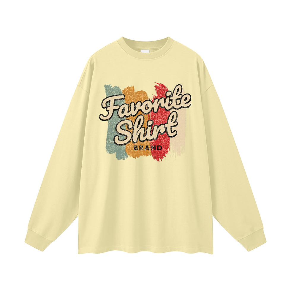 Thumbnail: Oversized Unisex Long Sleeve T-Shirt