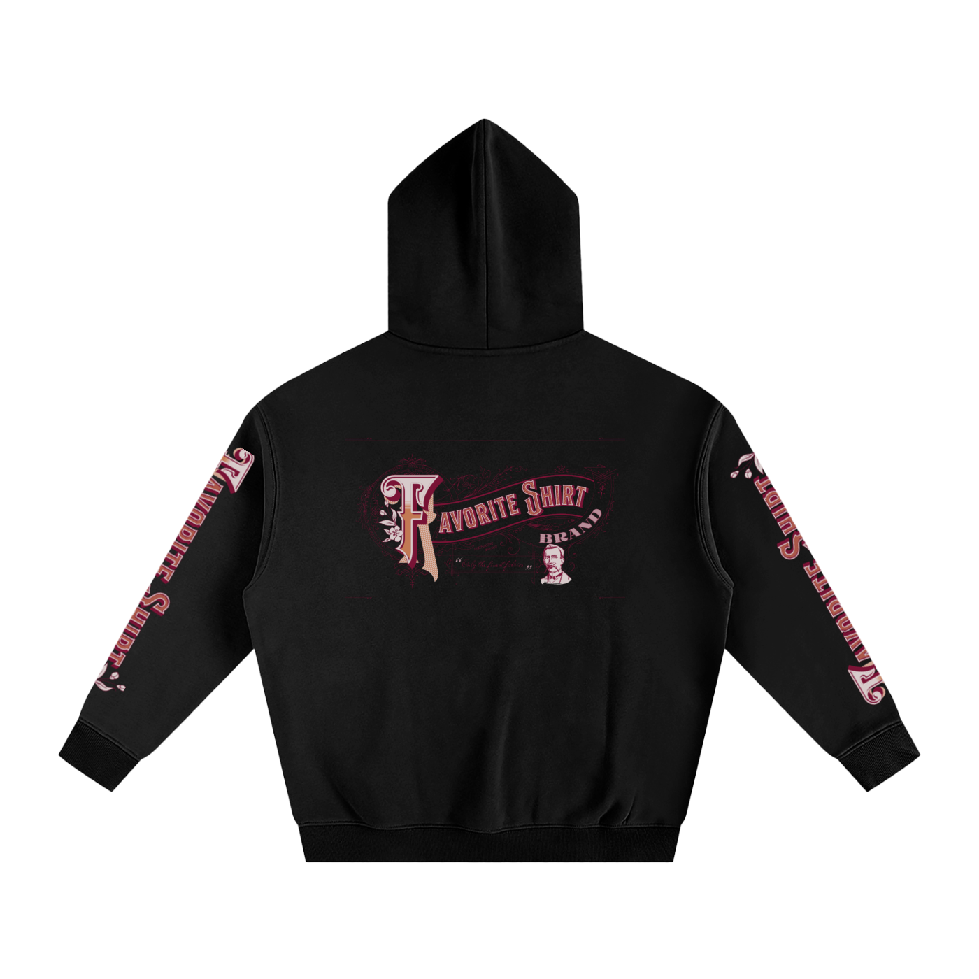 Oversize Fleeced Hoodie Favorite Shirt Vintage Design unisex
