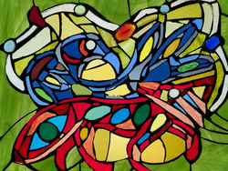 Glass Mosaic Art - The Glassy Fox
