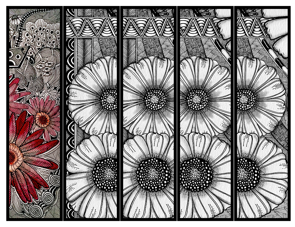 Thumbnail: Ink Art Bookmark Collection