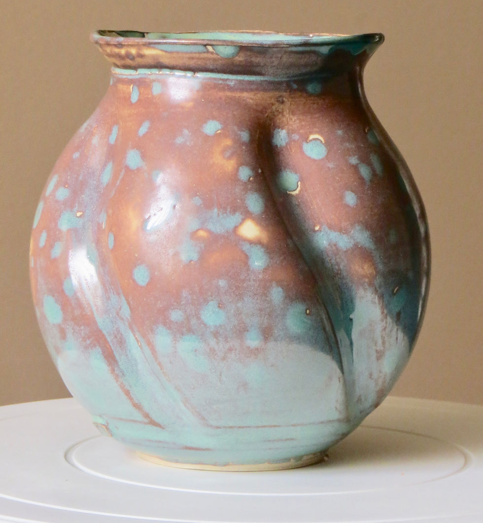 Copper Green Vase