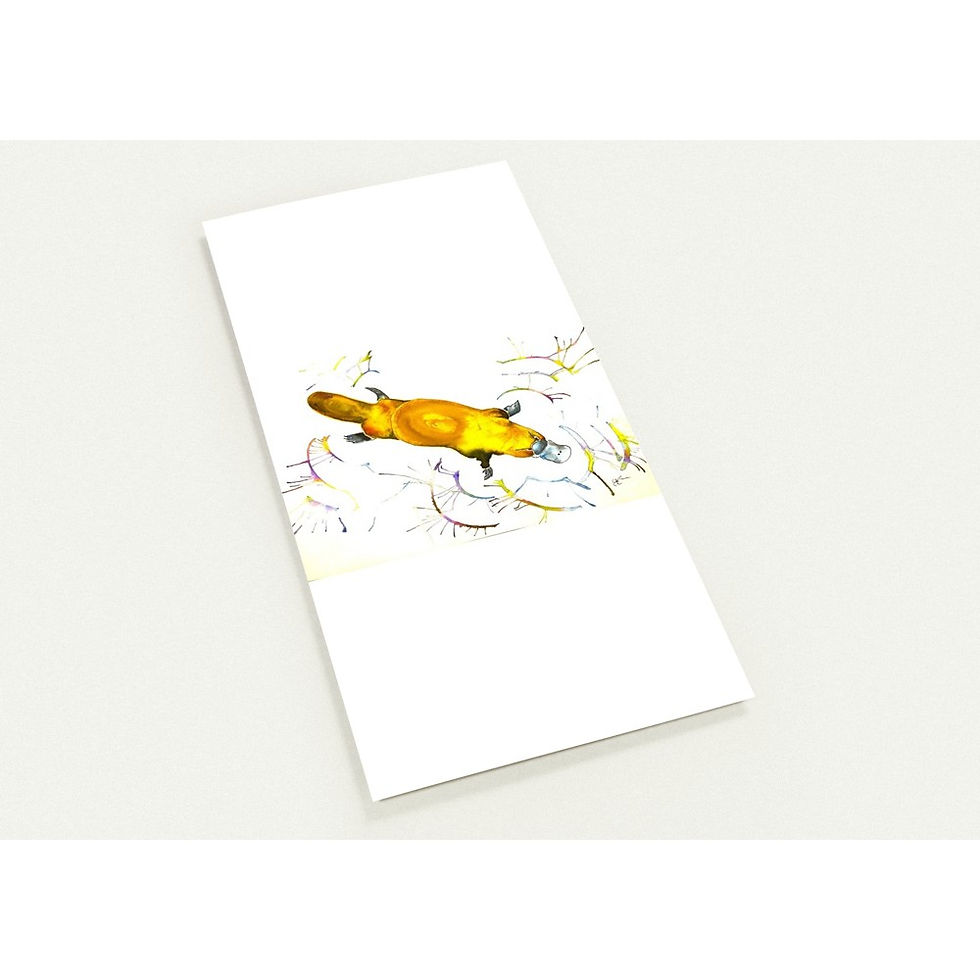 Thumbnail: Greeting Cards, Platypus (Pack of 10 cards, 2-sided, white envelopes)