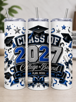 Class of 2027 - Blue Black and Silver - Mockup