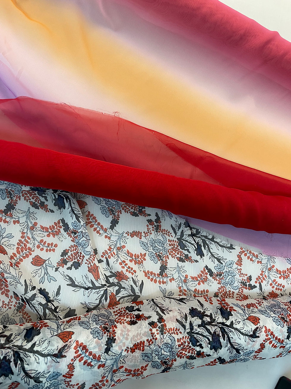 Selection of chiffon