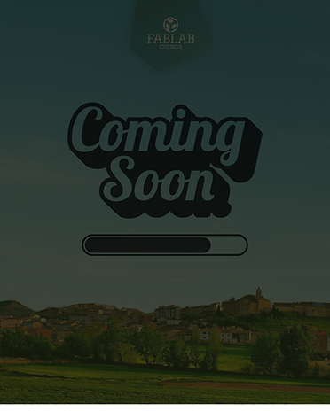 "Coming soon cartel Fablab Itinerante"