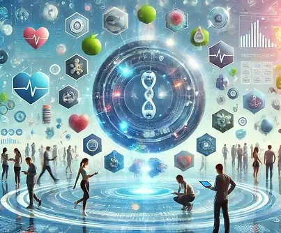 DALL·E 2025-02-03 10.11.10 - A futuristic and dynamic concept illustration of a 'Health Pr