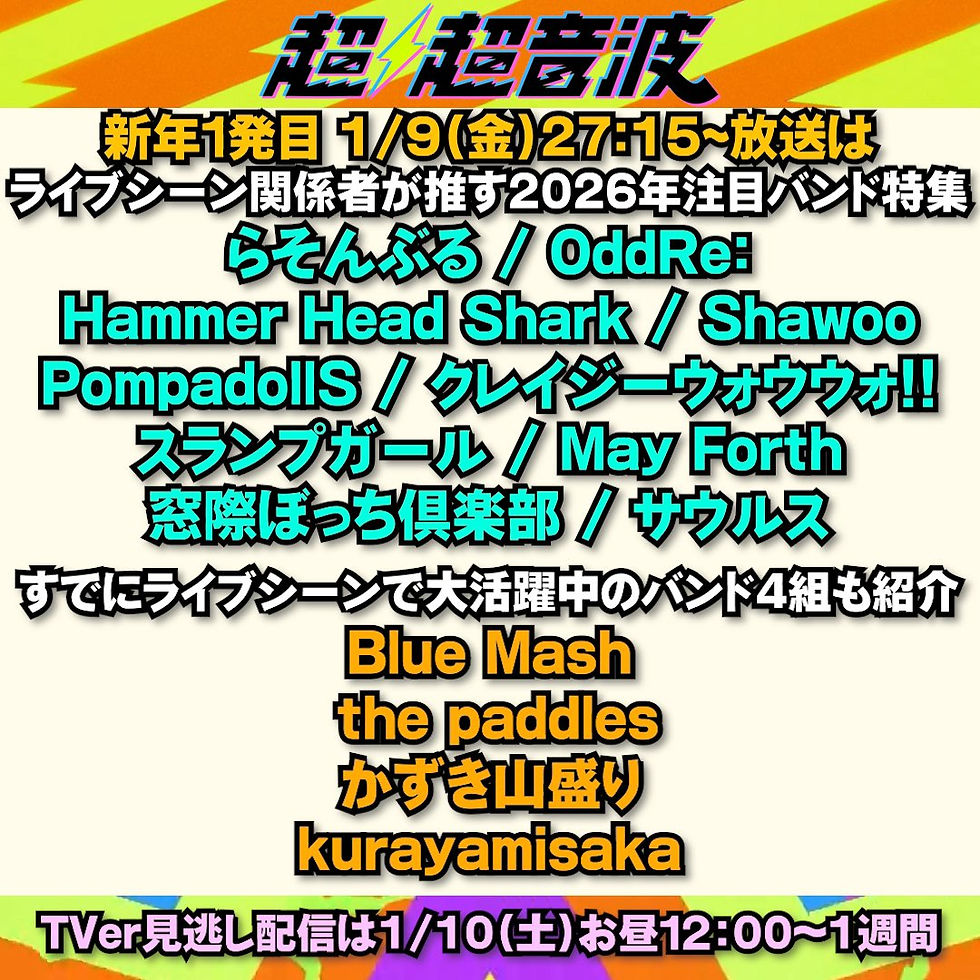 MEDIA:テレビ東京「超超音波」