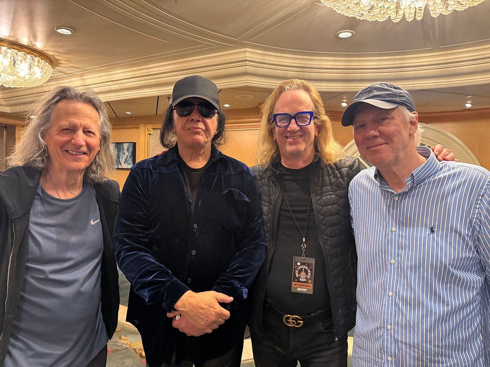 Clifford, Gene Simmons, Kim & me. Super cool, funny guy.