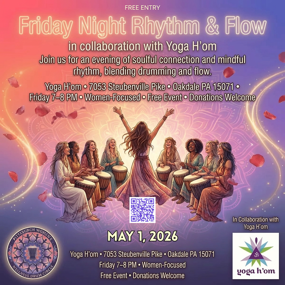 Friday Night Rhythm & Flow Drum Circle @ Yoga H’om - FREE - Women Focused