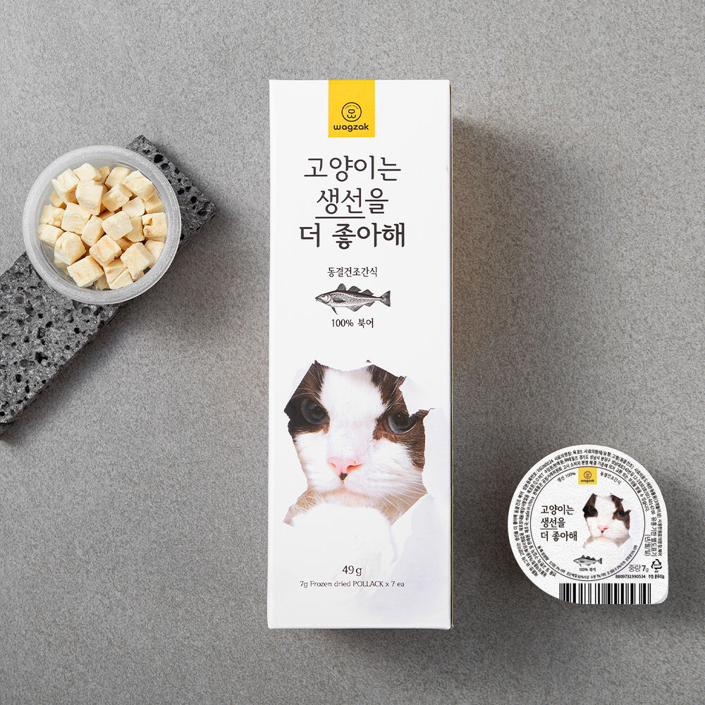 Wagzak 貓貓專用韓國杯裝凍乾零食 - 鰹魚