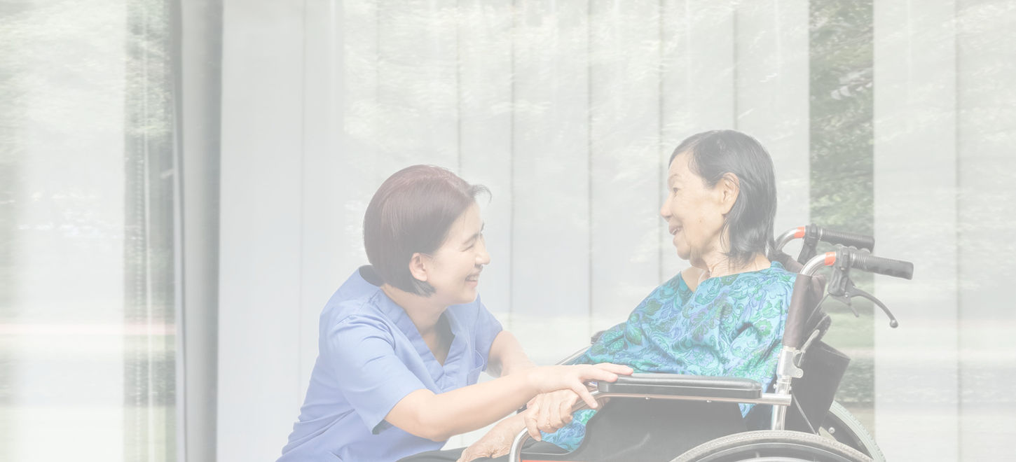 Nurse and Patient on Wheelchair
