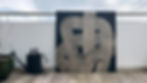 Kunstwerk "natürliche Verbundenheit" mit einem Linienkonstrukt in schwarz auf reinem Leinengewebe