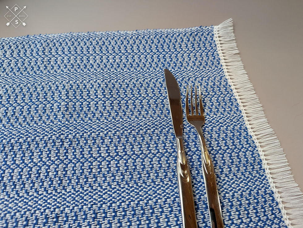 Miniature : Ensemble de 6 napperons bleu royal