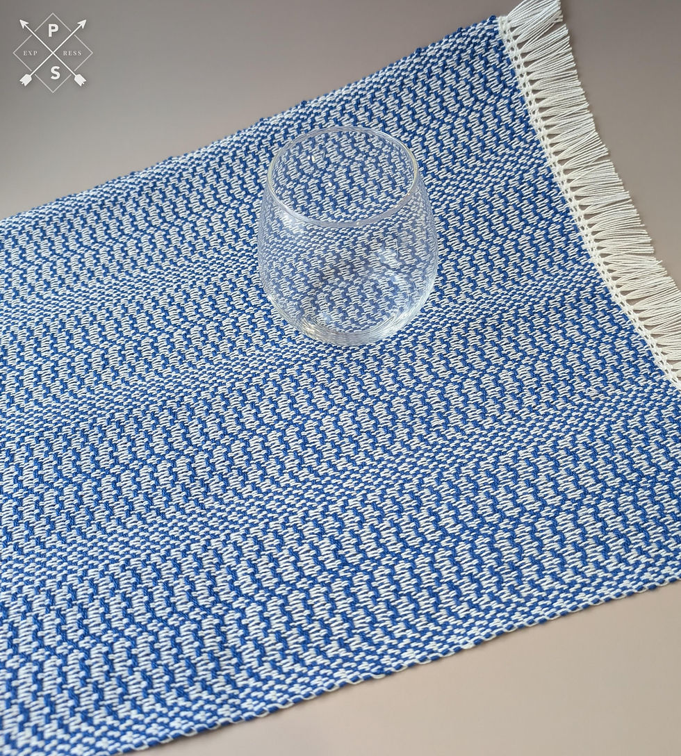 Miniature : Ensemble de 6 napperons bleu royal