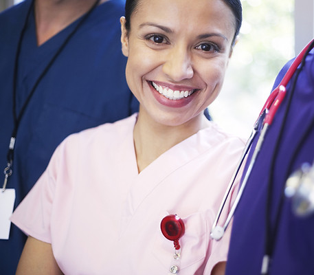 Smiling medical personel