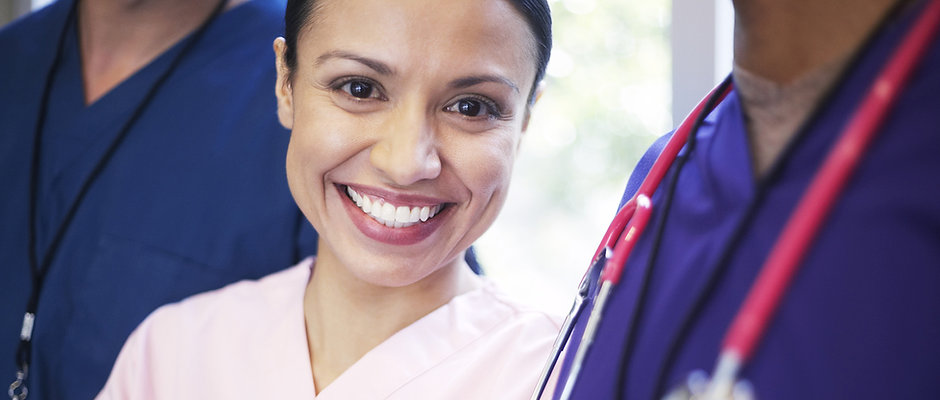 Smiling medical personel