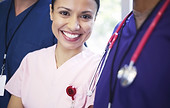 Smiling medical personel