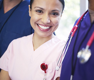 Smiling medical personel