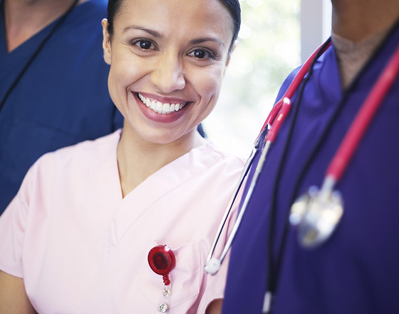 Smiling medical personel