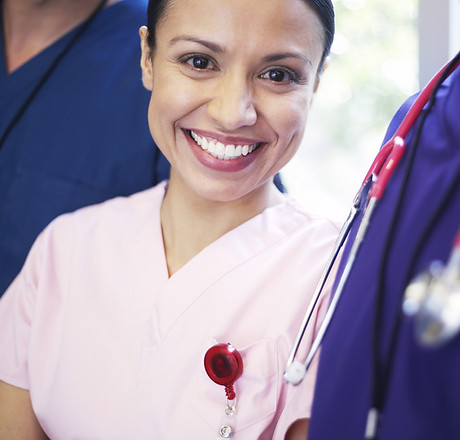 Smiling medical personel