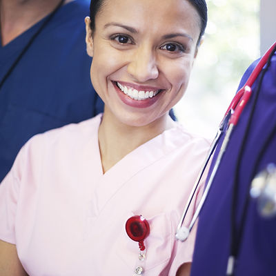 Smiling medical personel