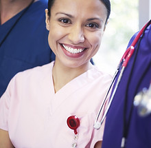 Smiling medical personel